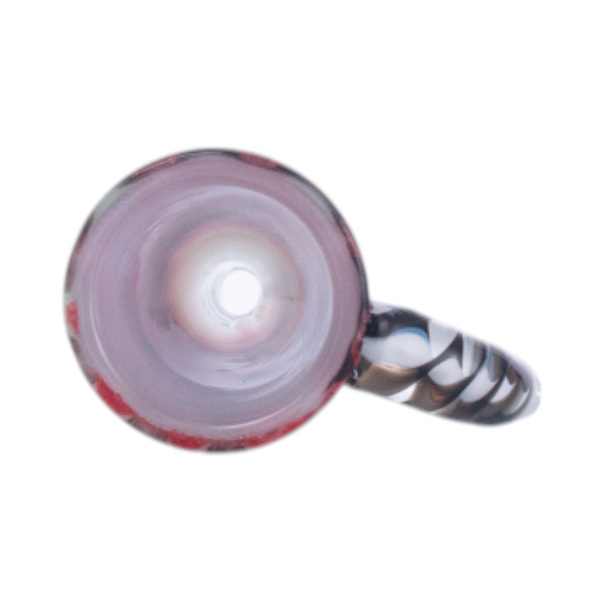 Horned Trumpet Glass Hookah Bowl, Frosted Joint, 14mm/18mm, PT1253（Random Color）