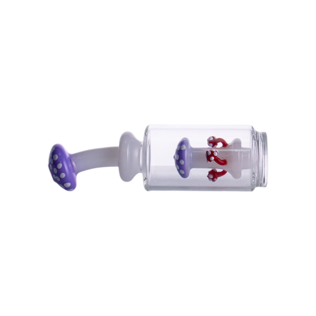 Mushroom Glass Attachment, 165mm Length, 42mm Base, Milky Colors, PF9122（Random Color）