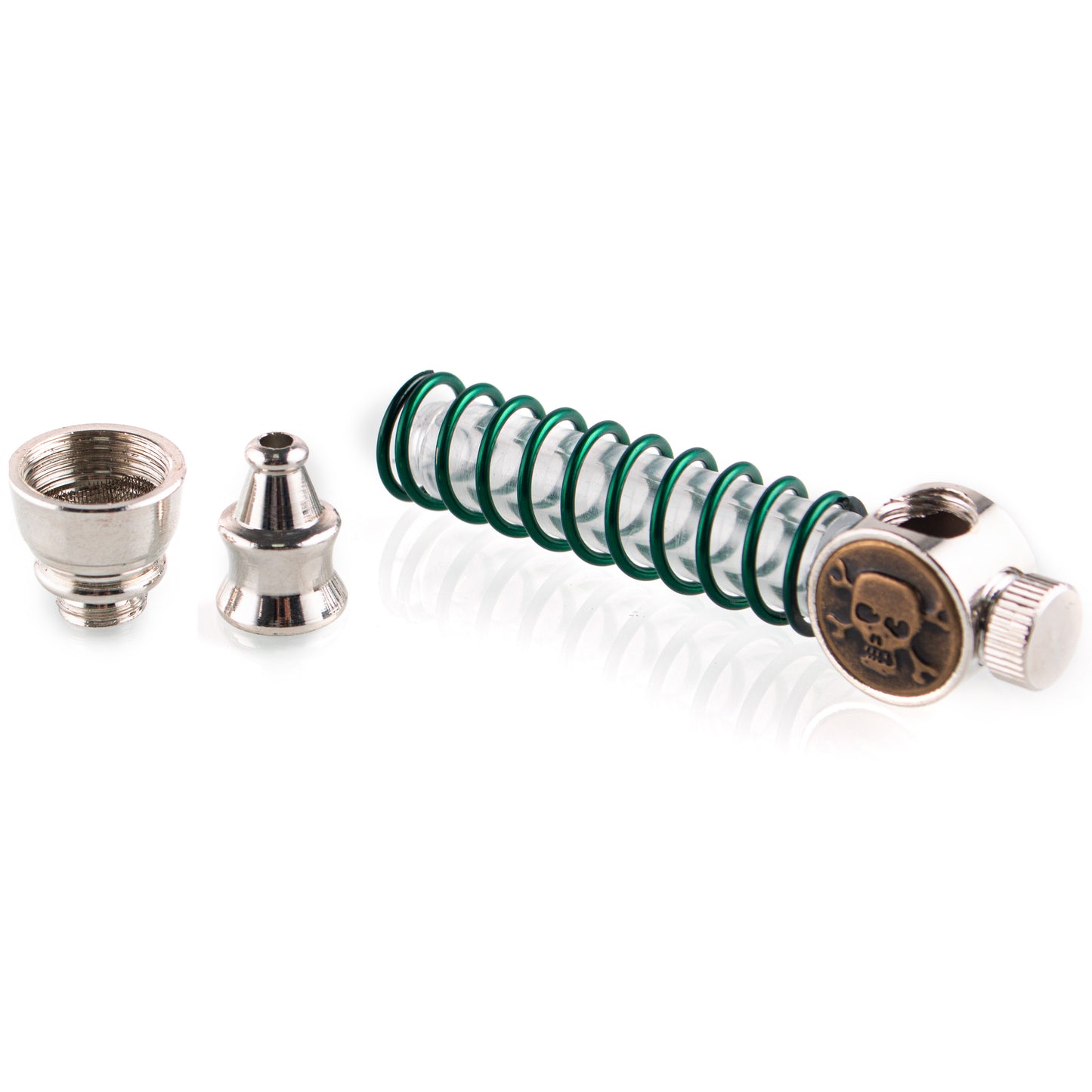 LED Metal Tobacco Pipe - 100mm Hand Pipe YD4508