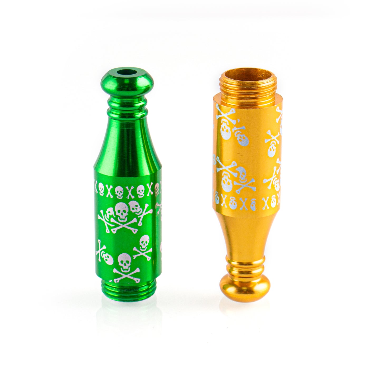 Skull Metal Tobacco Pipe - Hand Pipe YD4438