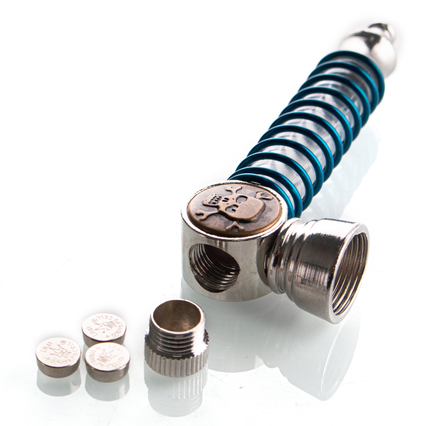 LED Metal Tobacco Pipe - 100mm Hand Pipe YD4508