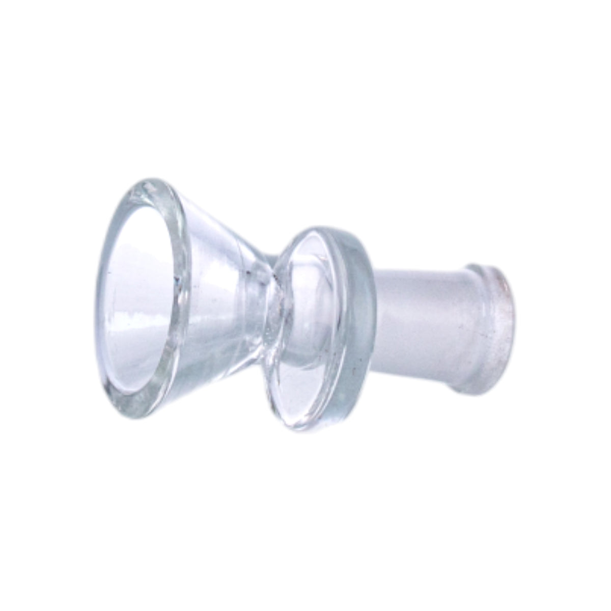 Disc Glass Hookah Bowl, 10mm Frosted Joint, Clear, PT521