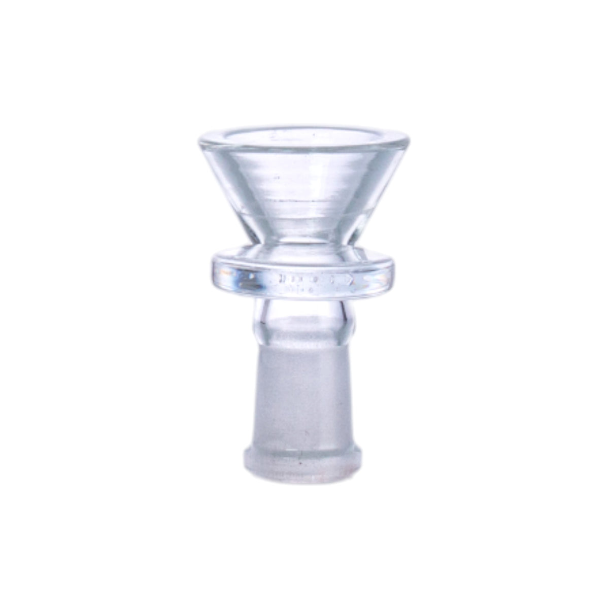 Disc Glass Hookah Bowl, 10mm Frosted Joint, Clear, PT521
