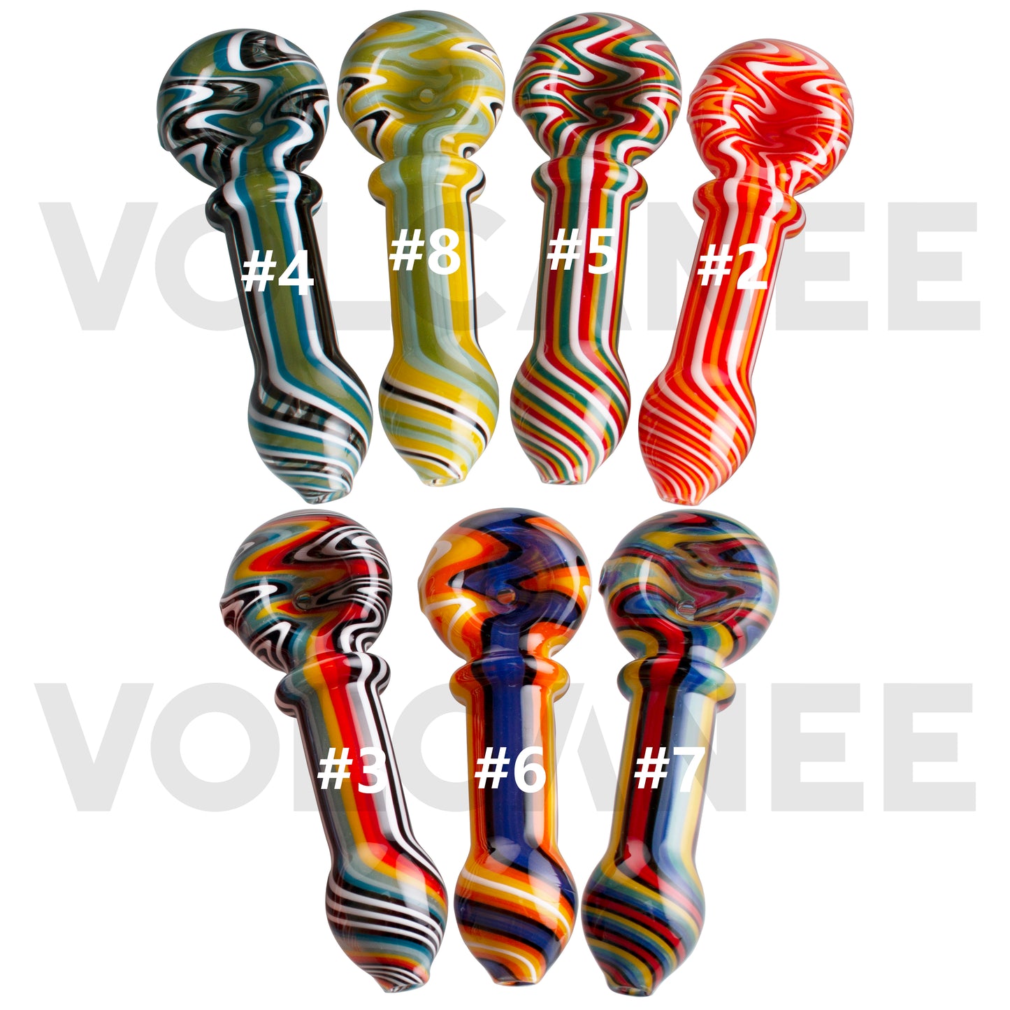 Glass Smoking Pipe YD2681 （Random Color）