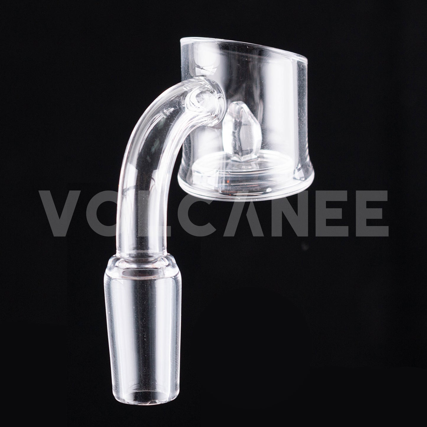 25mm Bevel Quartz Banger - 2mm Wall Clear Flat Edge D25383