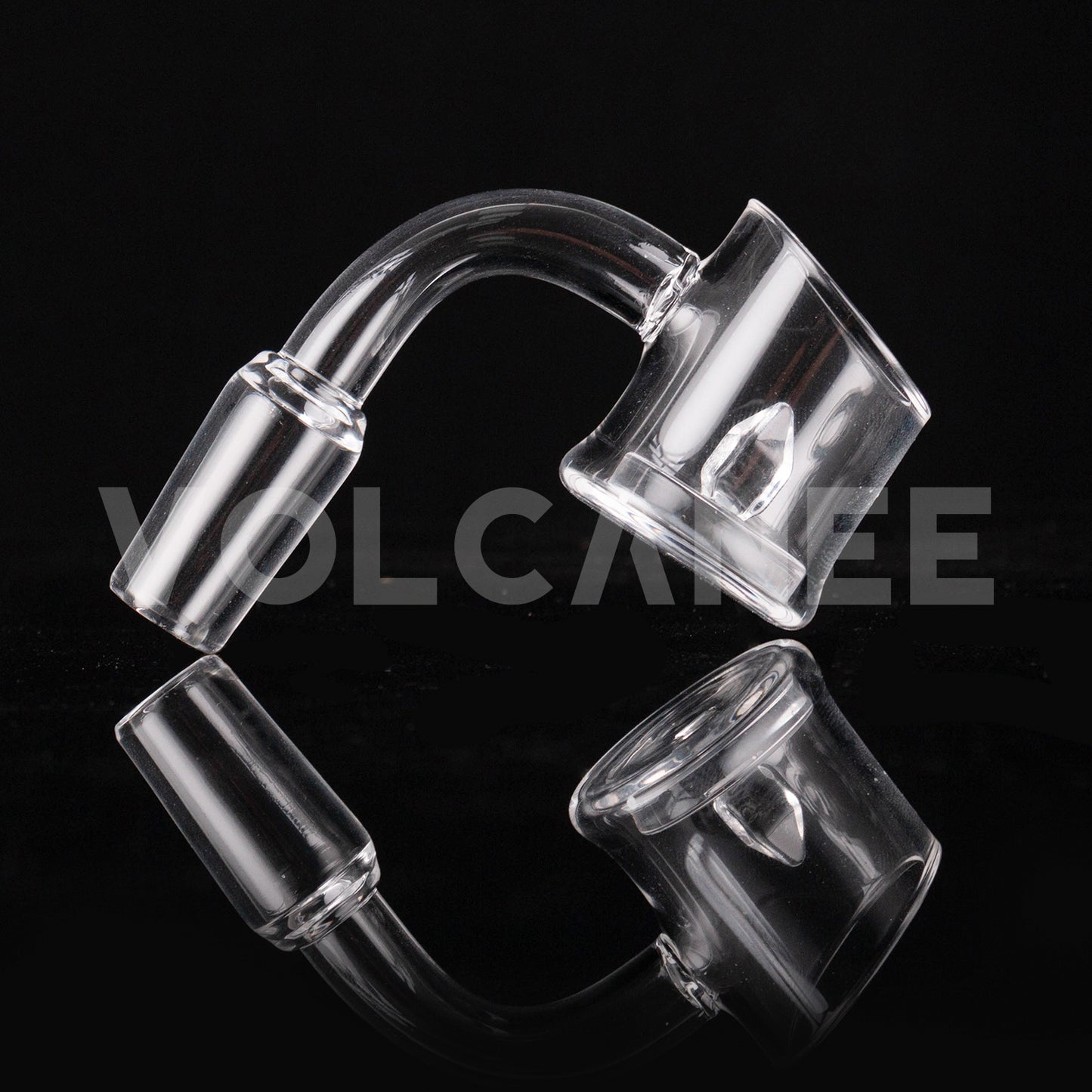 25mm Bevel Quartz Banger - 2mm Wall Clear Flat Edge D25383
