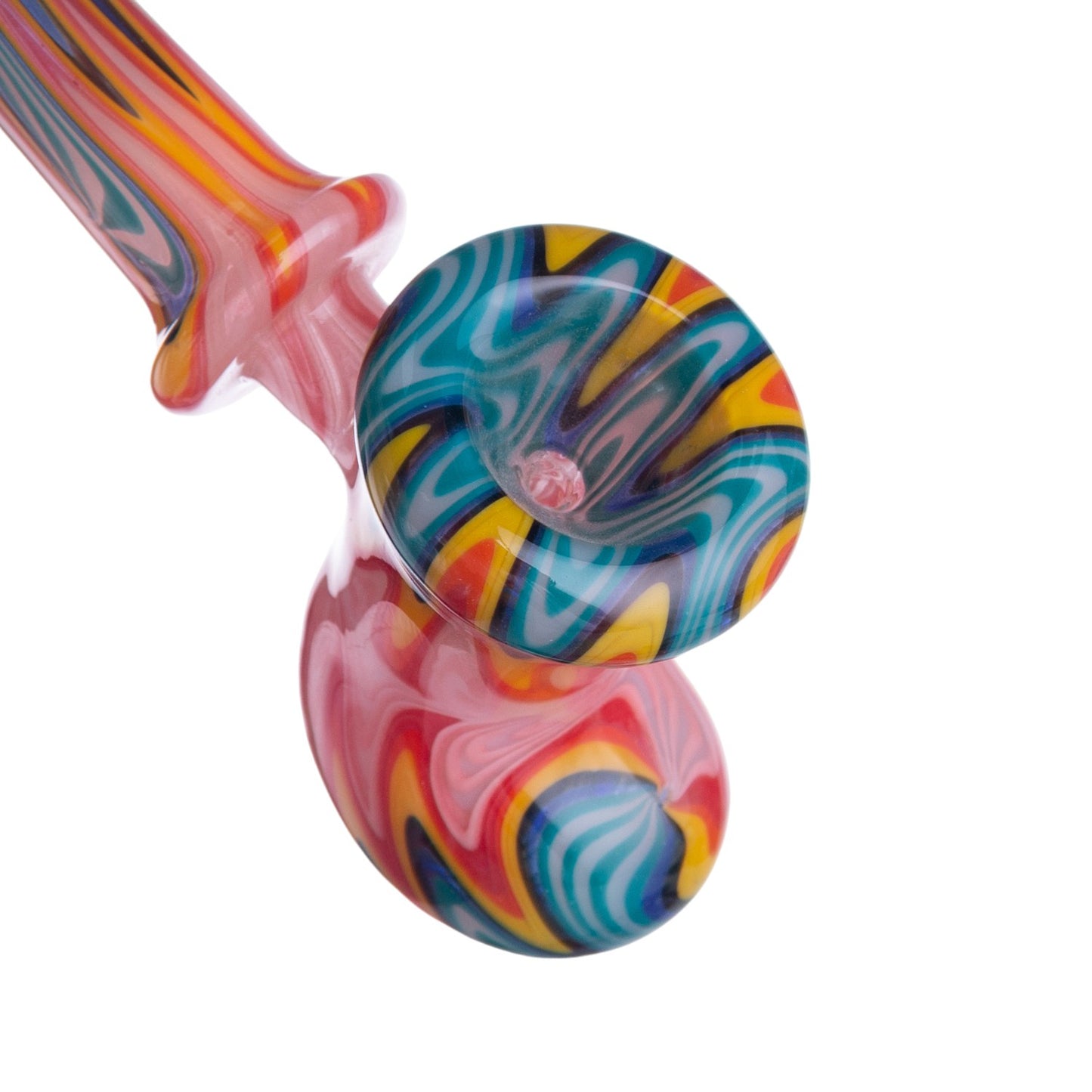 Patterned Glass Smoking Pipe YD3658（Random Color）