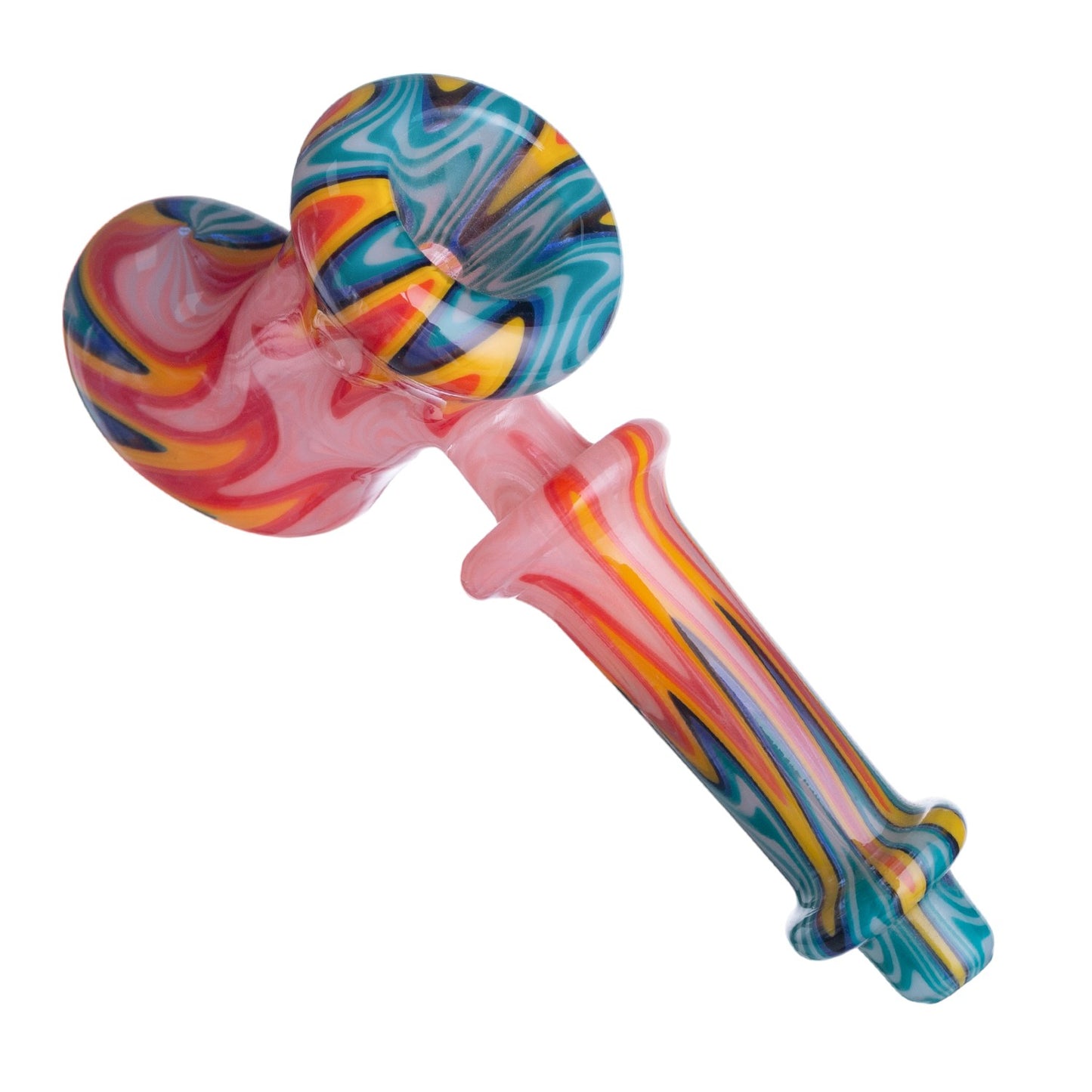Patterned Glass Smoking Pipe YD3658（Random Color）