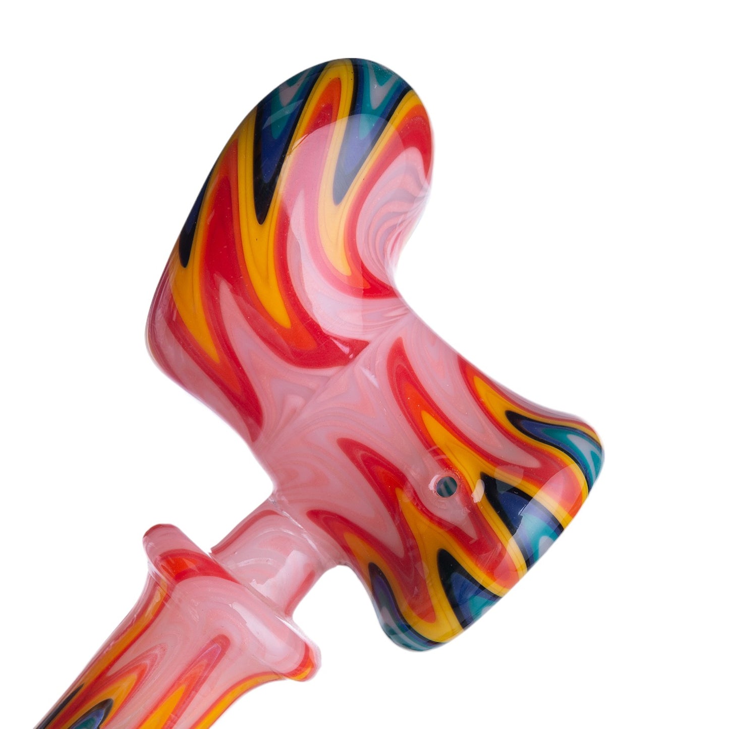 Patterned Glass Smoking Pipe YD3658（Random Color）