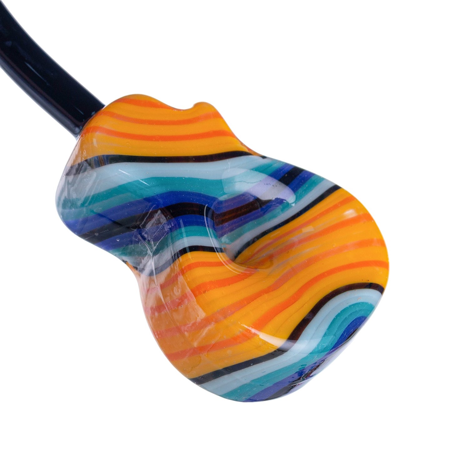 Glass Violin Tobacco Pipe - 150mm Hand Pipe PZ4837 （Random Color）