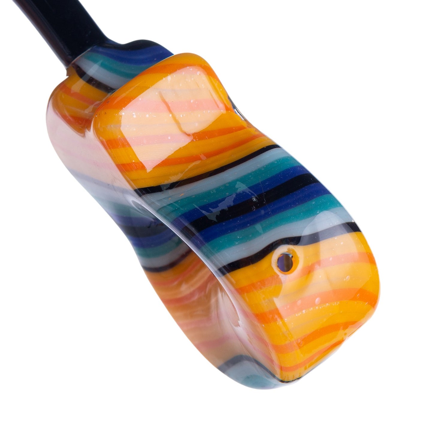 Glass Violin Tobacco Pipe - 150mm Hand Pipe PZ4837 （Random Color）