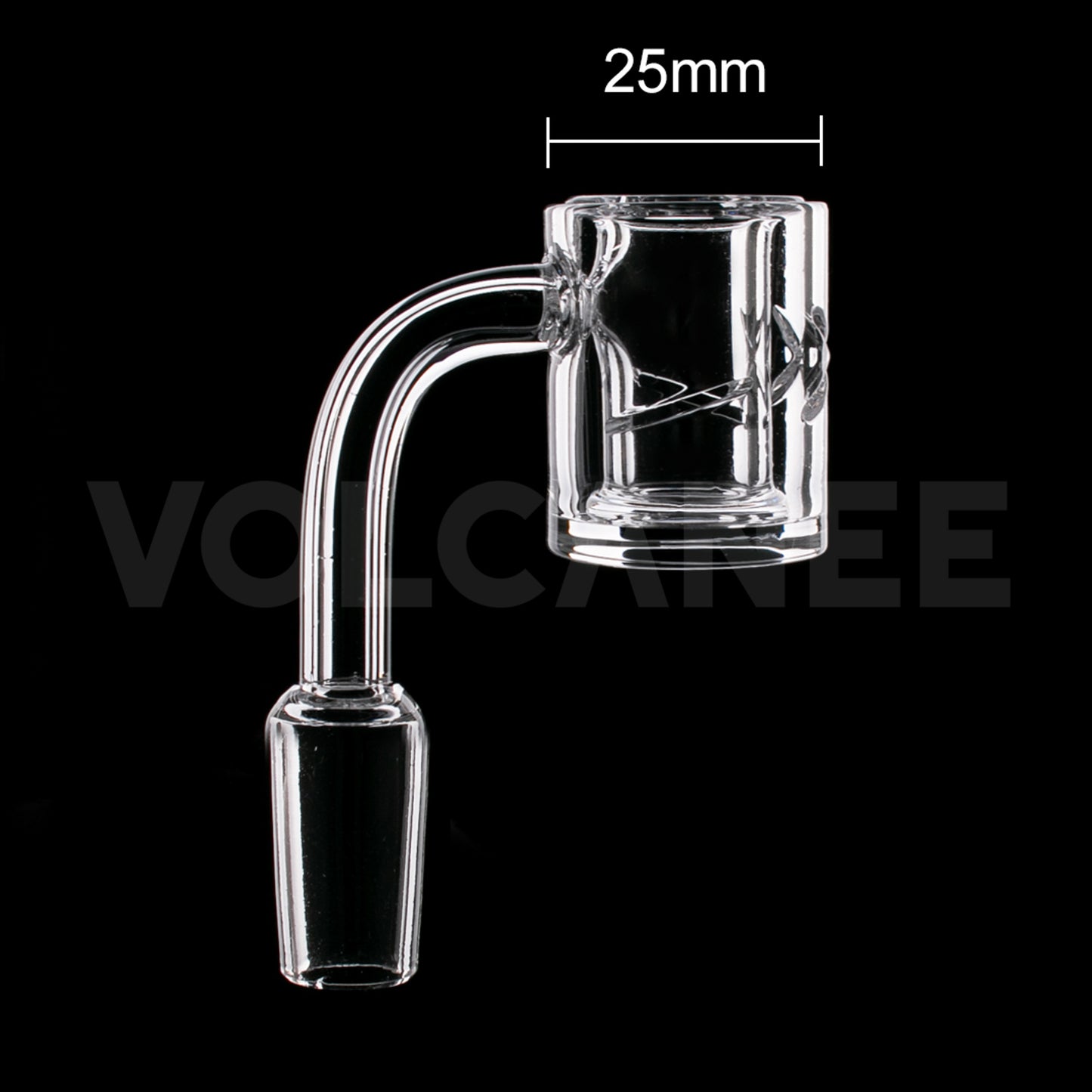 25mm X Quartz Banger - 3mm Bottom Clear Integrated D251772