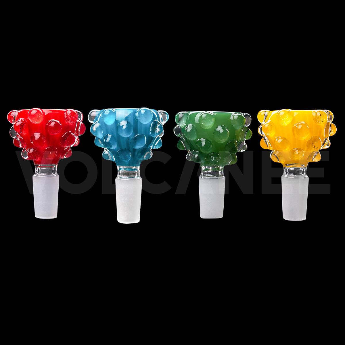 Speckled Glass Bowl Piece with Frosted Joint PT1185
