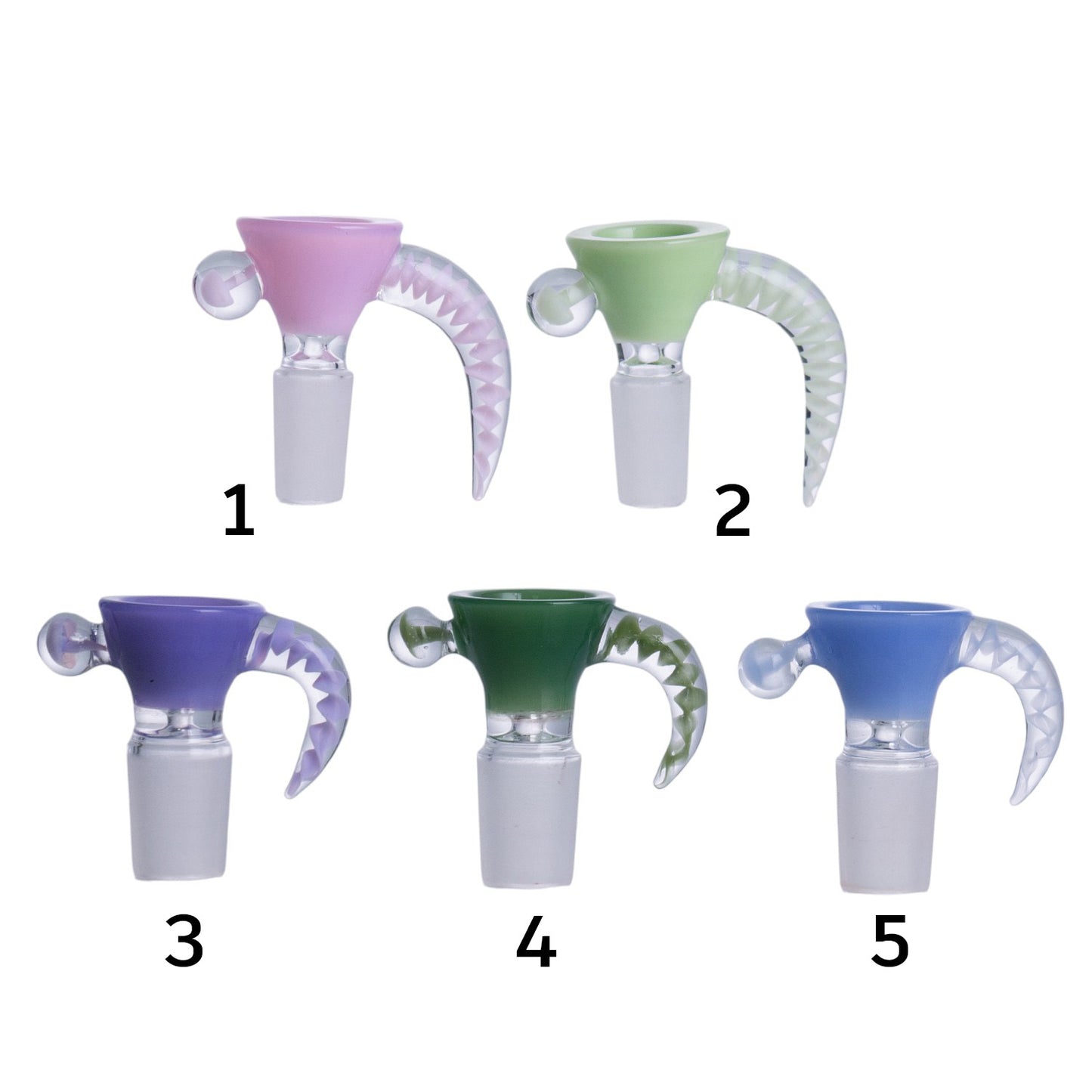 Colorful Horn Shape Glass Bowl Piece PT2117