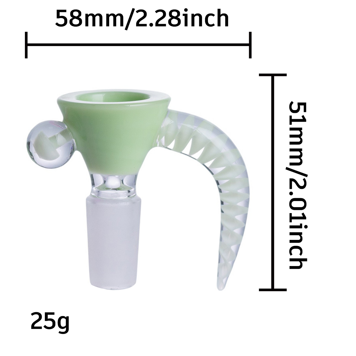 Colorful Horn Shape Glass Bowl Piece PT2117