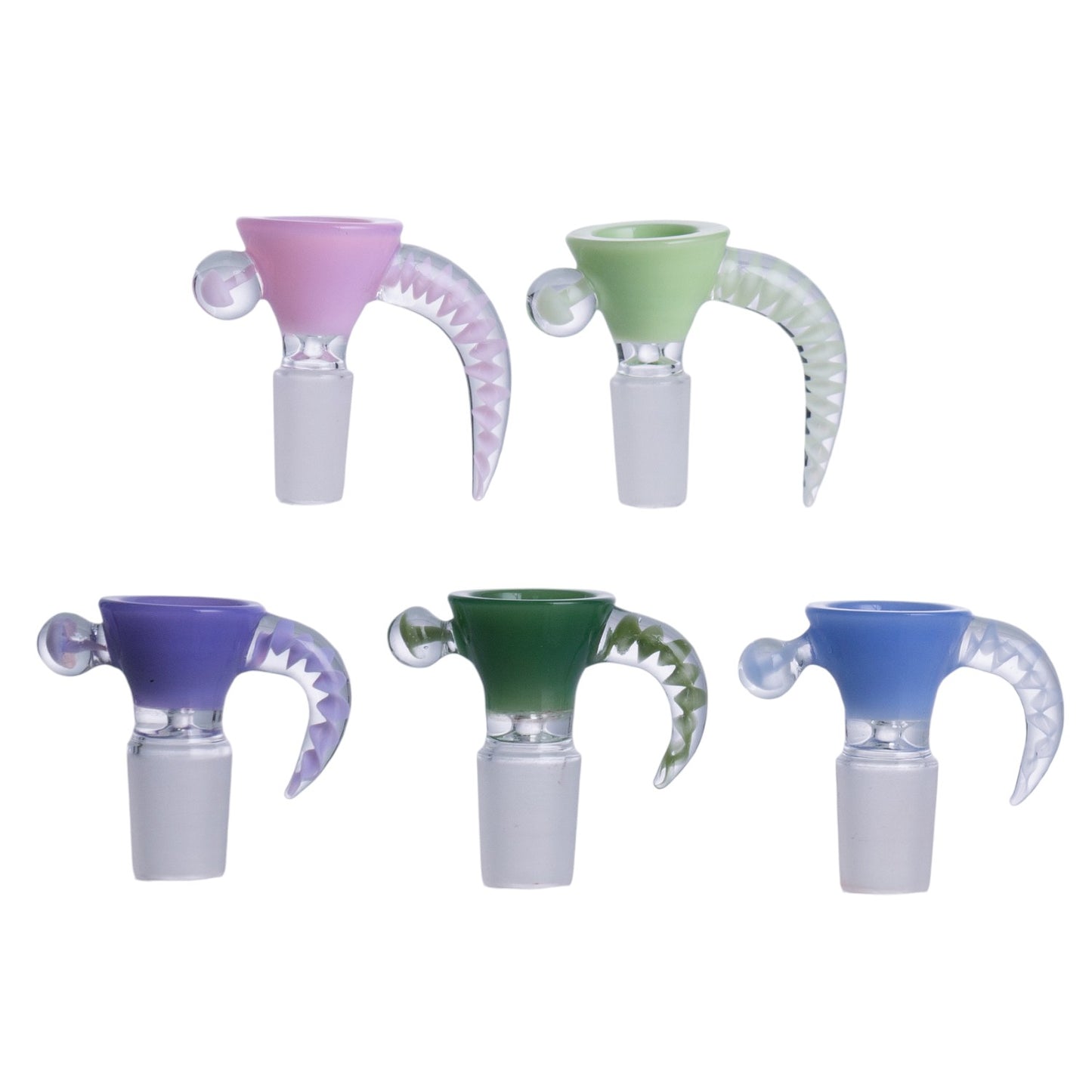Colorful Horn Shape Glass Bowl Piece PT2117