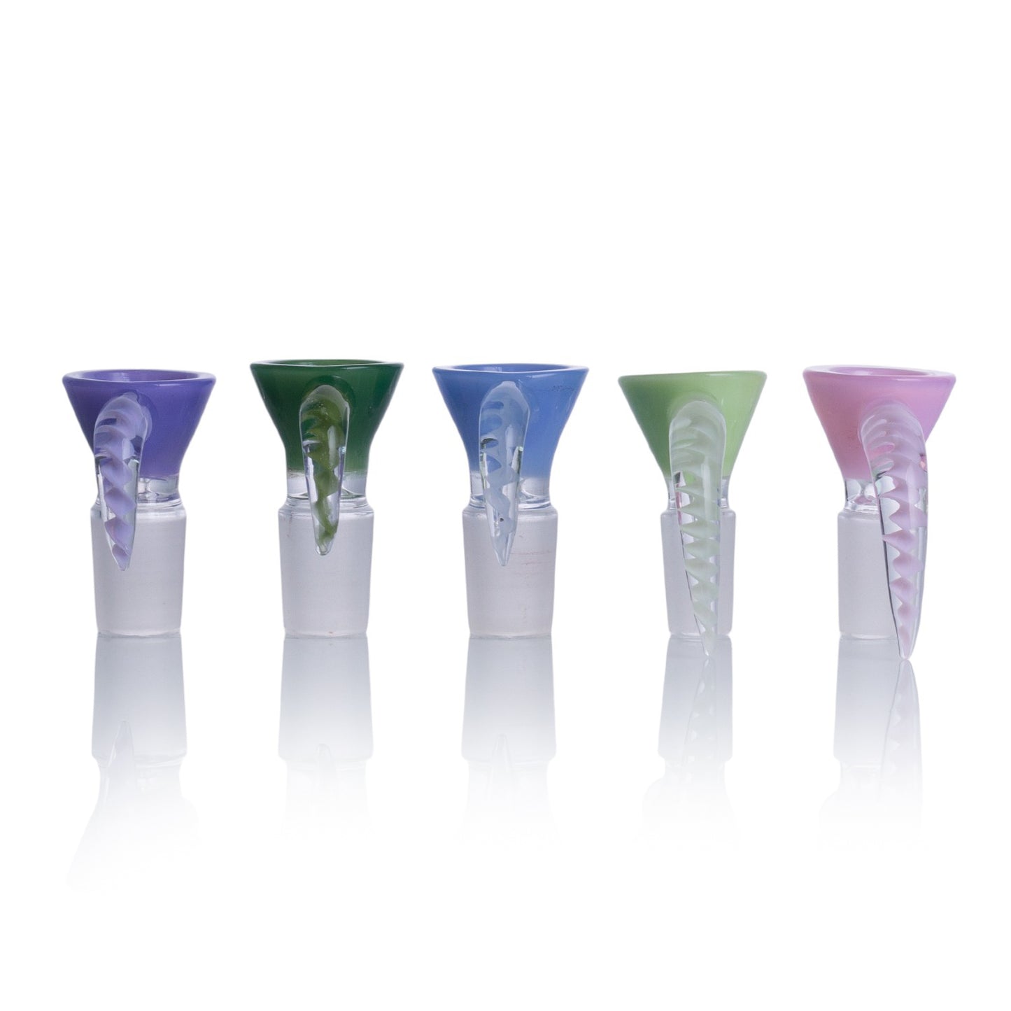 Colorful Horn Shape Glass Bowl Piece PT2117