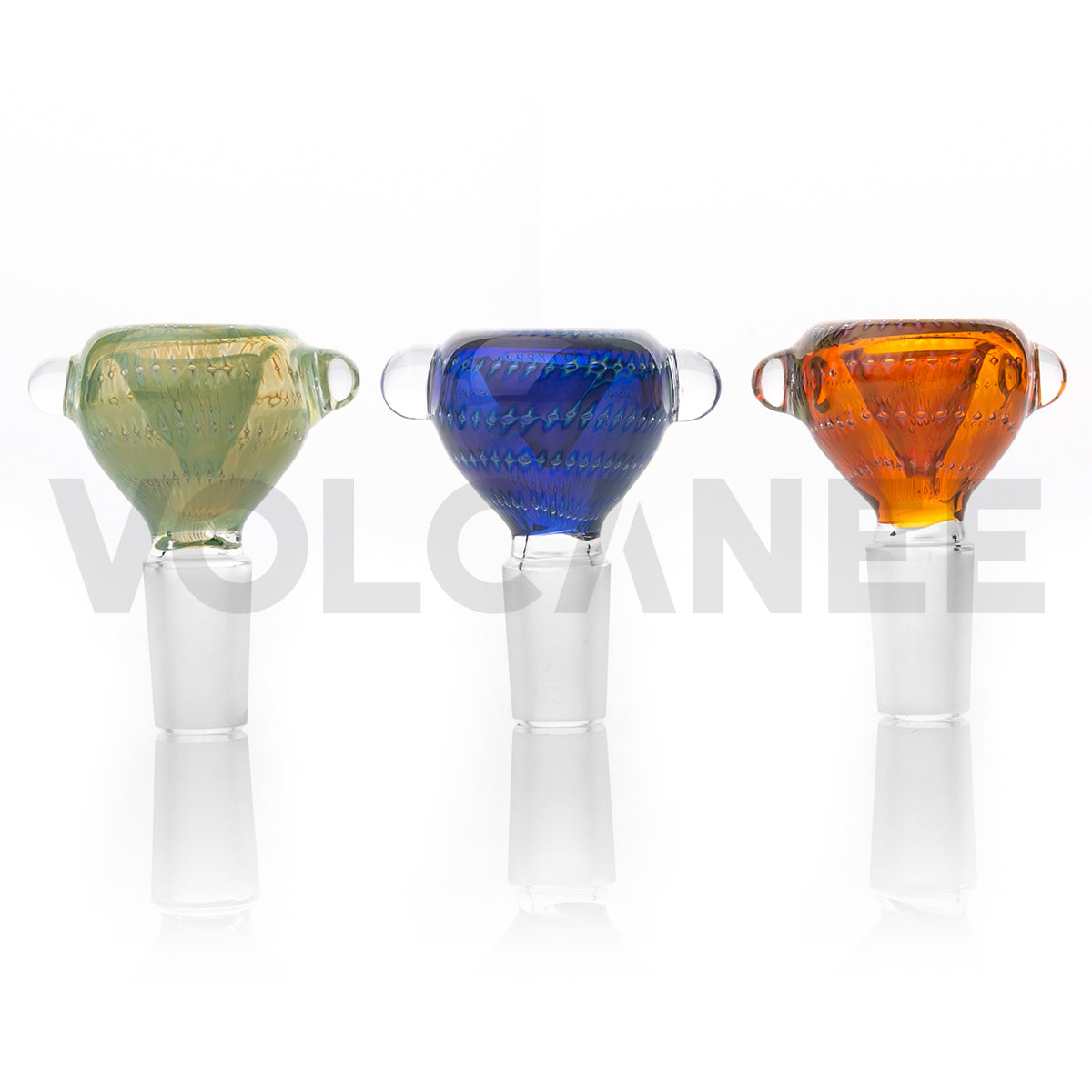 Dotted Ball Glass Bowl Piece with Frosted Joint PT531