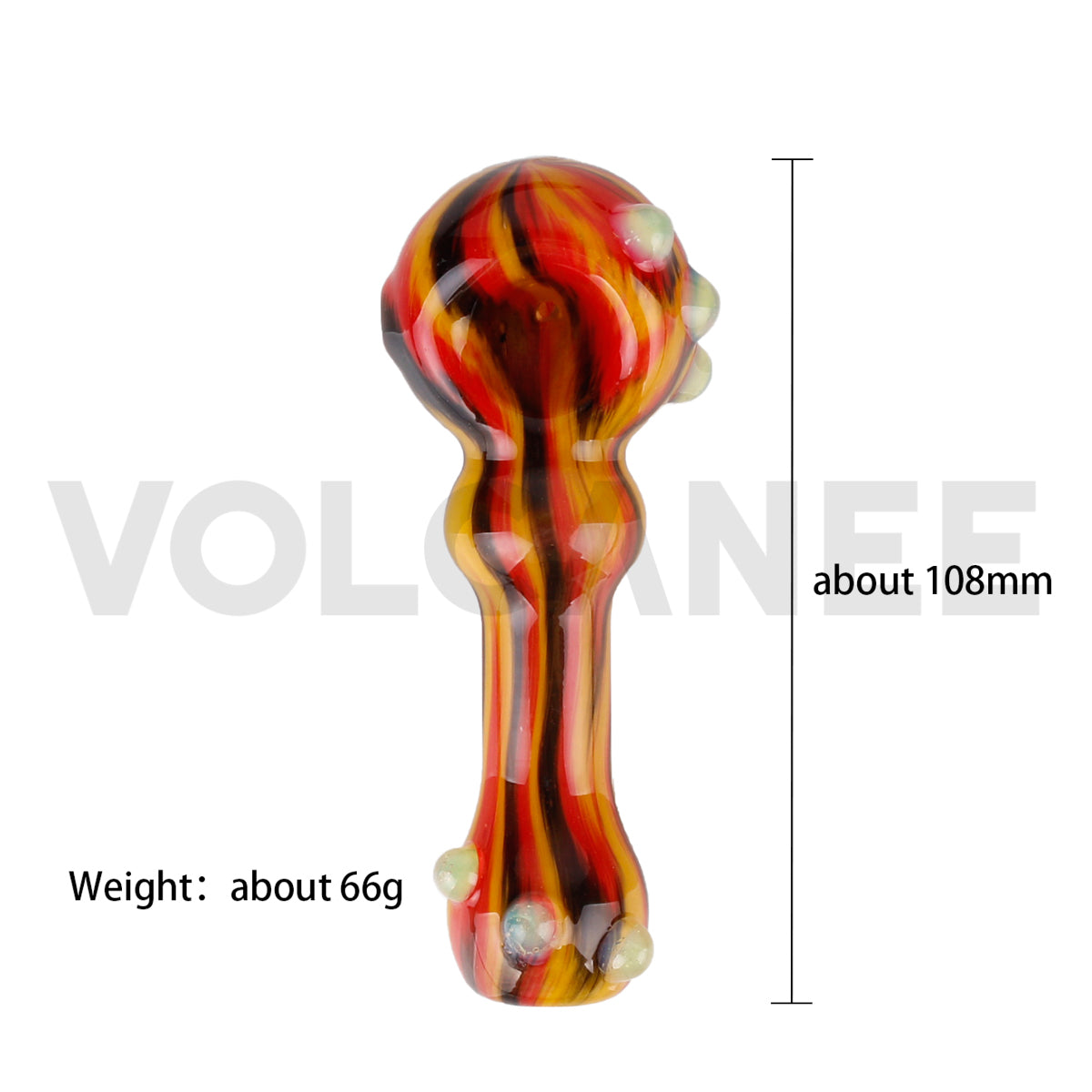 Hand-Blown Glass Bowl Art Decor, YD2467（Random Color）