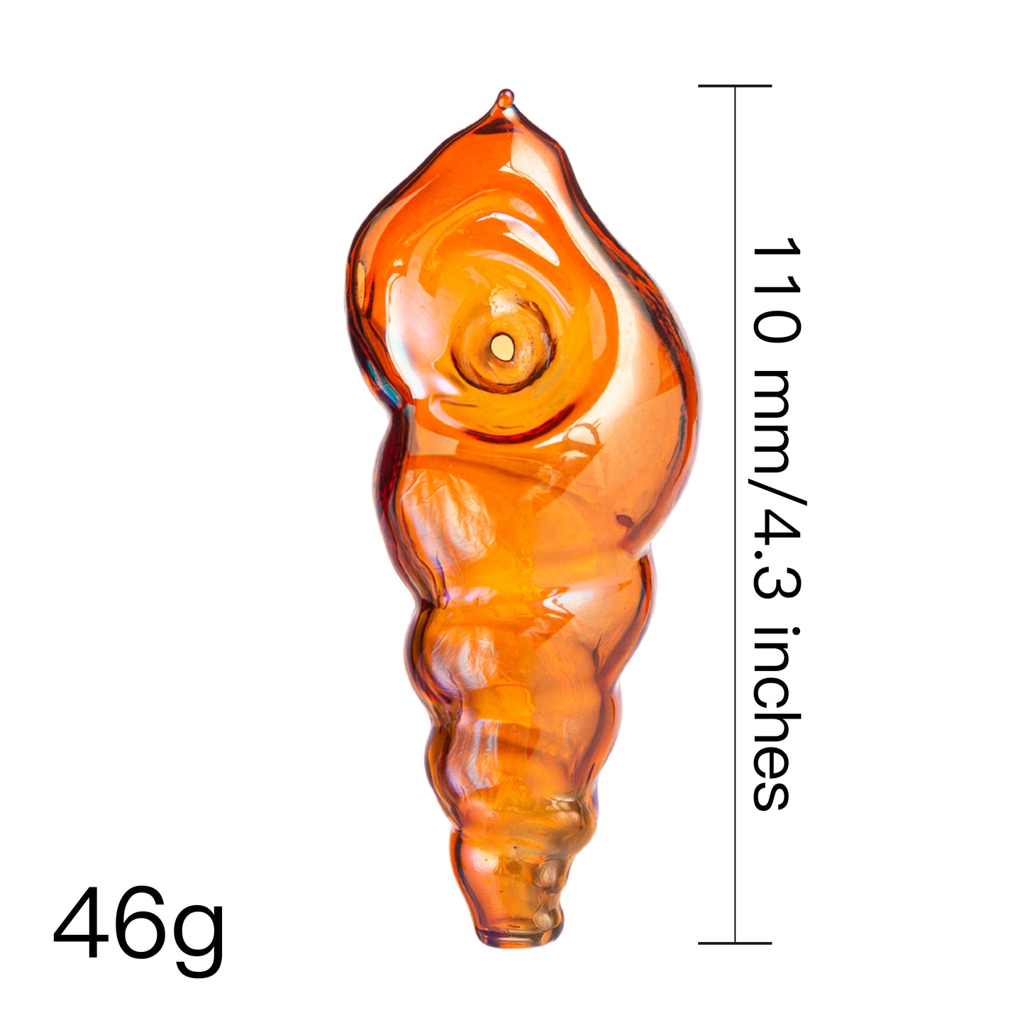 Glass Bottle Tobacco Pipe - 110mm Hand Pipe YD8007