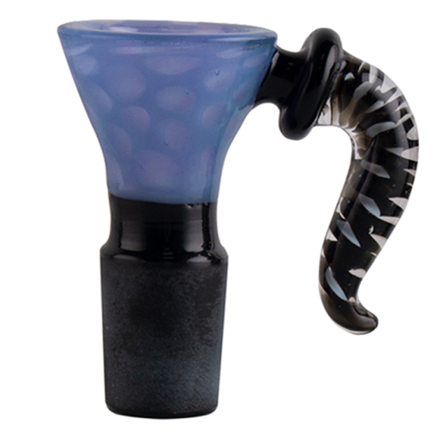 Horn Glass Bowl Piece with Colorful Handle PT246