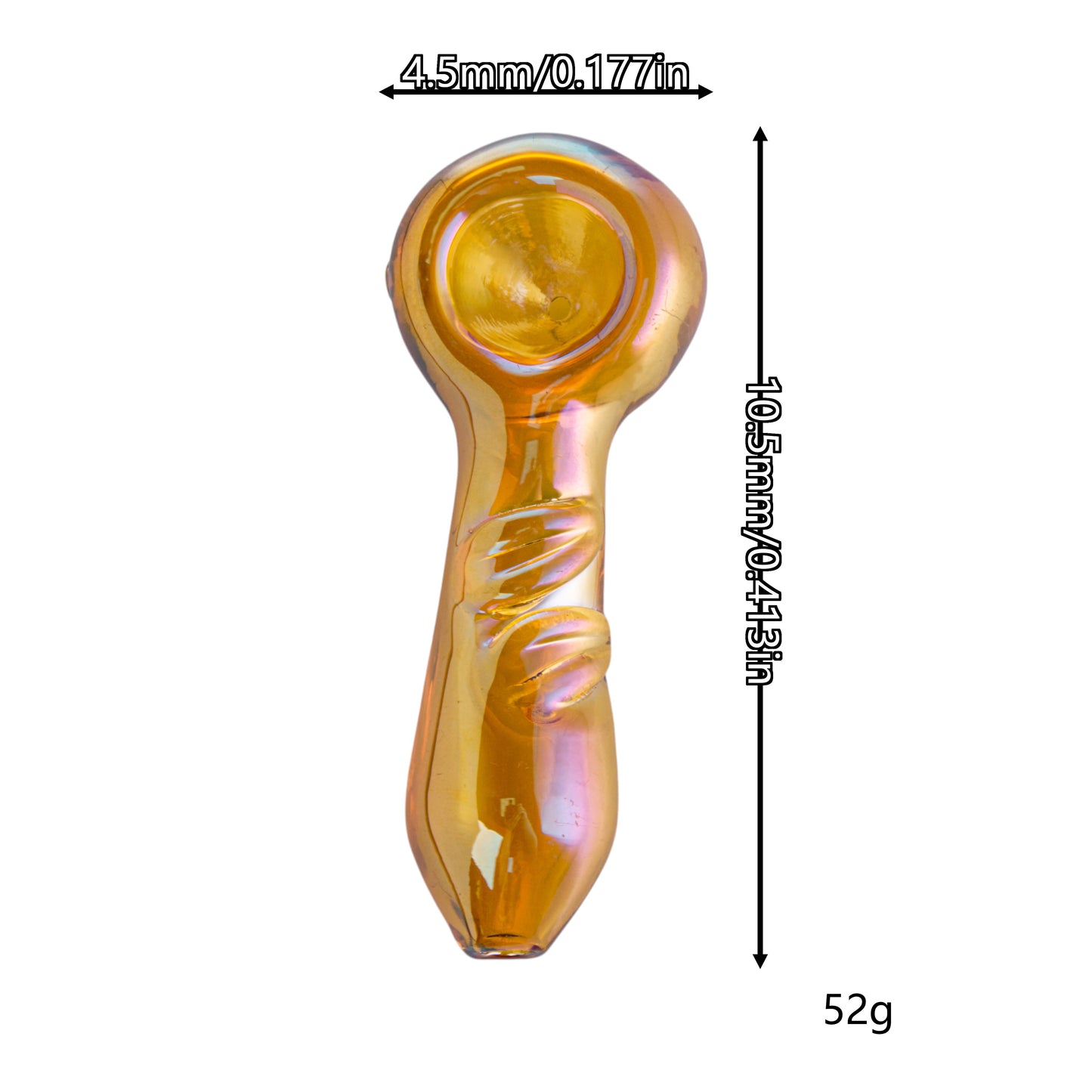 Hand-Blown Glass Seed Bowl Collectible, YD10330（Random Color）