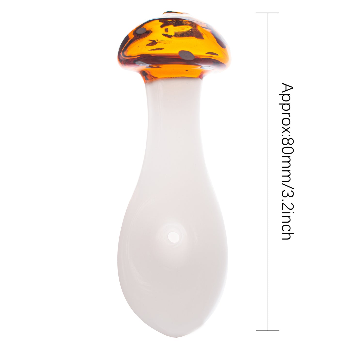 Glass Mushroom Tobacco Pipe - 80mm Hand Pipe YD4843 （Random Color）