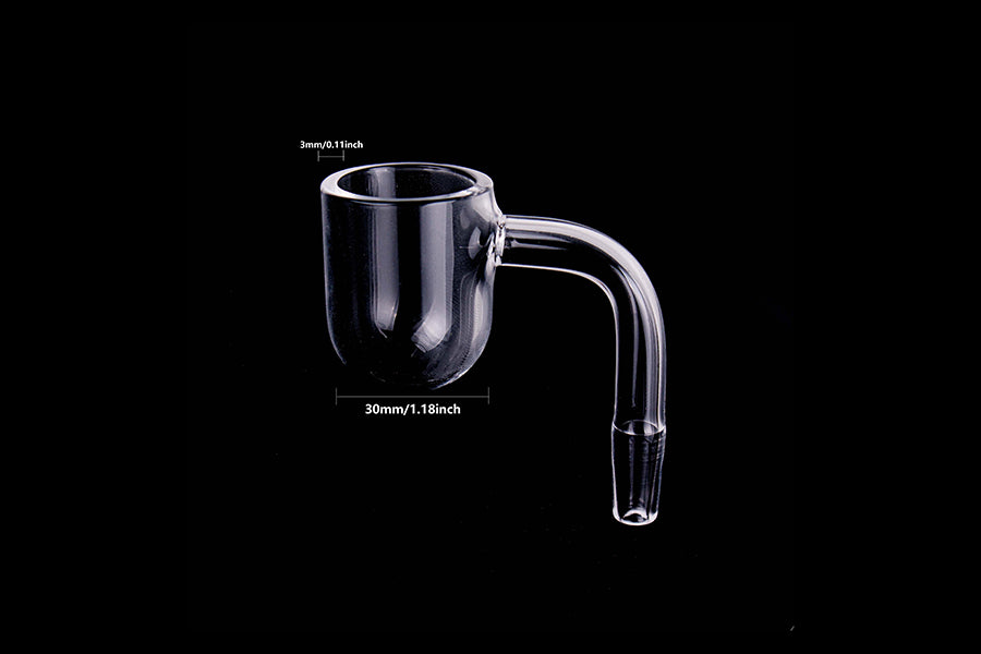 30mm Round Bottom Quartz Banger - 3mm Wall D30793