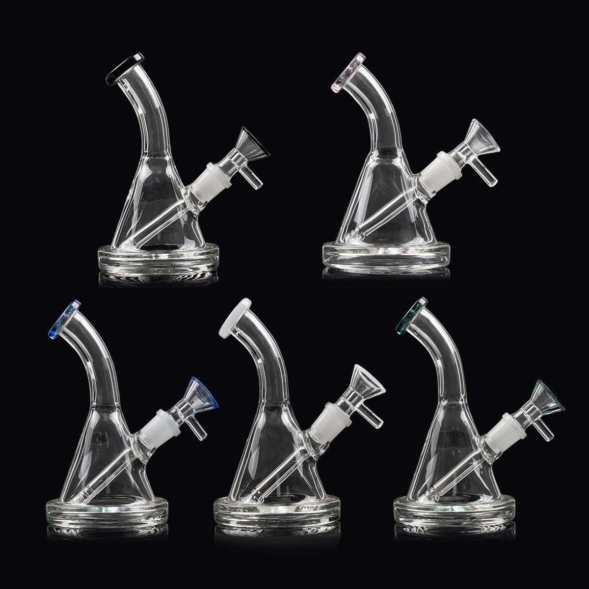 New Wholesale Water Pipe Glass Bong 14mm Female & 14mm Male Glass Bowl For Glass Bubbler Dab Rig