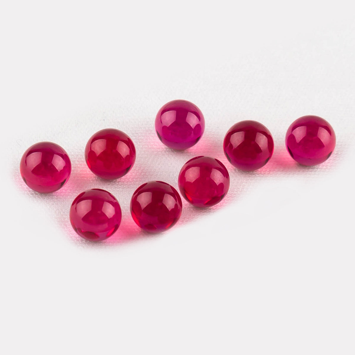 Volcanee 4mm 6mm 8mm Ruby Beads
